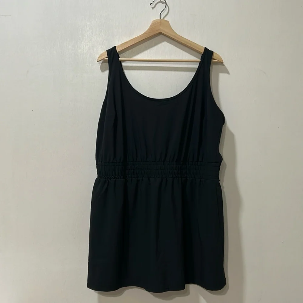 ABERCROMBIE WOMEN SKIRT ROMPER BLACK Sz XLP - Picture 1 of 9